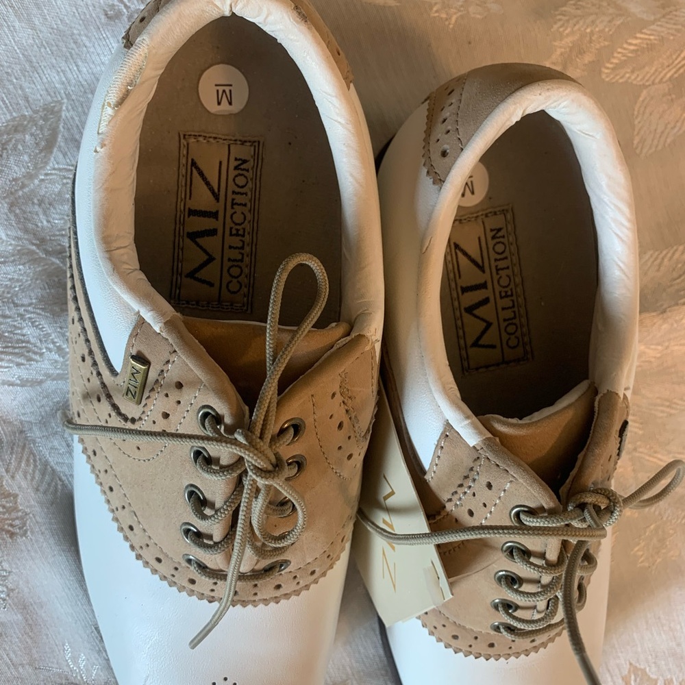 Miz Collection Two-Tone Leather Oxfords